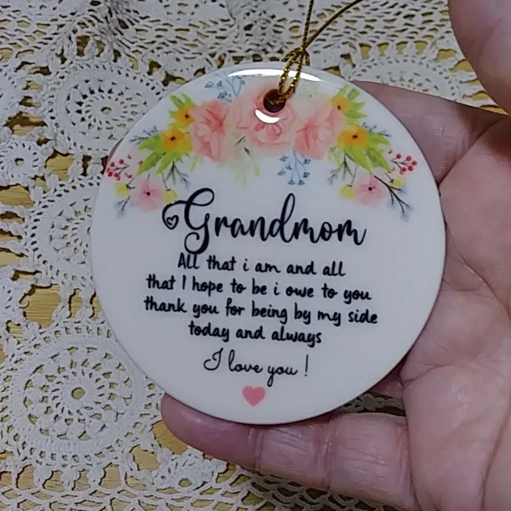 Christmas Ornament - For a Beloved Grandmother - Celebrate the Holidays